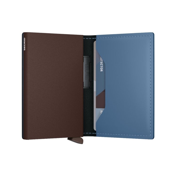 Secrid Bandwallet matte steel blue-brown
